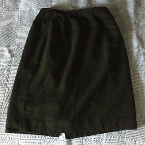 Dark green wool skirt